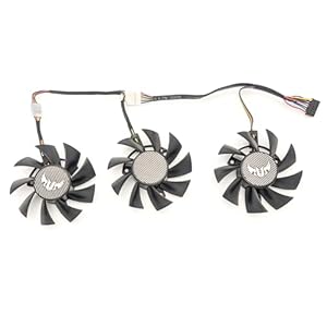 Lüfter für ASUS TUF Gaming X3 GeForce GTX 1660/1660 Ti/RX 5700/RX 5700 XT Grafikkarten - Ersatzlüfter, Grafikkartenlüfter (Set von 2, 75 mm, 7-Pin)