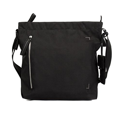 Crumpler DZPS-S-007 Small Doozie Photo Shoulder Camera Sling Bag with 9.7-Inch Tablet Compartment - Black/Metallic Silver