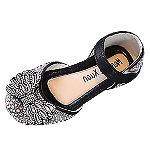 Fashion Spring and Summer Girls Dance Shoes Princess Dress Performance Shoes Pearl Rhinestone Bow Hook Simple