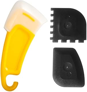 NUOOO Pan Scraper Skillet Grill Scrapers Plastic Pot Dish Scraper Scrubber Tool Multi-Functional Food Scrapers for Kitchen Cookware Grill Pans Pizza Skillets Wok Dishes Pot Clean