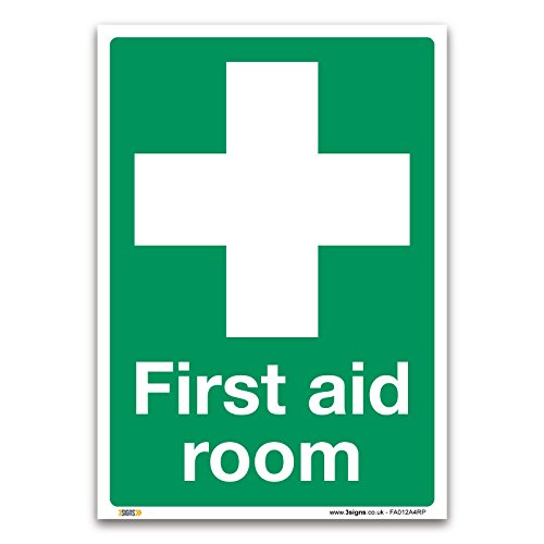 First Aid Room Sign - A4 1Mm Rigid Plastic - First Aid Emergency Safety