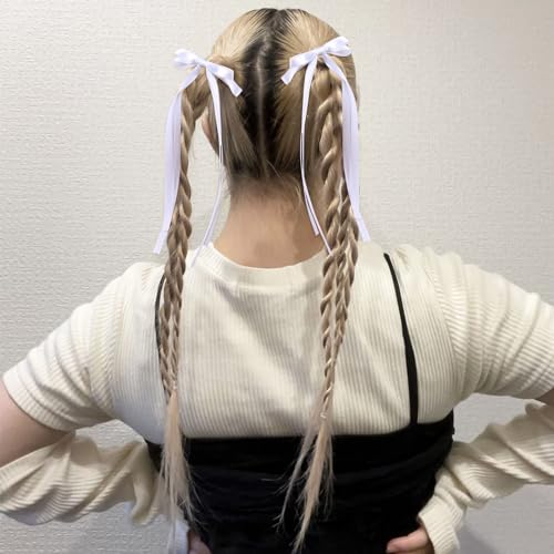 Set de 4 lazos para cabello con clip para mujer y niñas miniatura 5