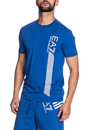 T-shirt manches courtes homme Emporio Armani Royal en coton bleu