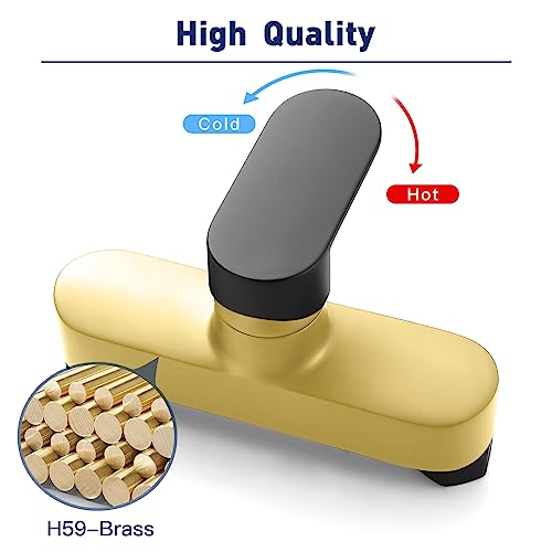 Namuoto Shower Mixer Taps Bar Black Wall Mounted Brass Manual Shower Faucet - Image 3