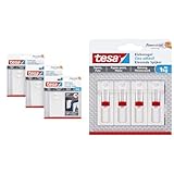 tesa Klebenagel für Tapeten und Putz - Selbstklebende Nägel & Verstellbarer Klebenagel