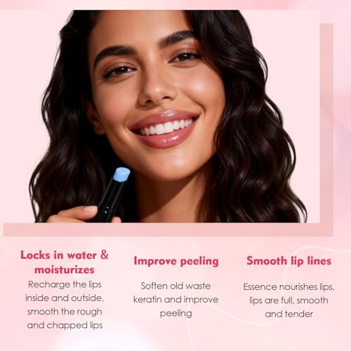 3 Stück Lippenbalsam Set, Lang anhaltender nahrhafter beruhigender Lippenbalsam, für Lippenpflege mit Fruchtgeschmack, Ein niedliches, hasenförmiges Geschenk für die Freundin/Ehefrau