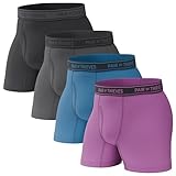 Pair of Thieves 4 Pack Mens Boxer Briefs - Soft, Stretchy, Moisture-Wicking Underwear for Men - All-Day Comfort and Support - Large - Assorted