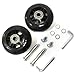 LOTOWELZON 2 Wheels Sets Luggage Suitcase Replacement 75mm/70mm Inline Skate Wheels w/ABEC 608zz Rubber Swivel Caster Bearings Repair Kits (70 * 8 * 24mm/2.75