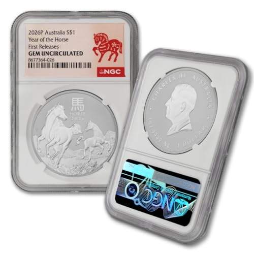 2026 P 1 oz Australian Silver Lunar Year of the Horse Gem Uncirculated