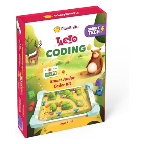 PlayShifu Interactive STEM Toys - Tacto Coding (Kit + App) | Visual Coding Games for Kids | Preschool Educational Toys | Early Programming | 4-10 Year Olds Birthday Gifts (Tablet Not Included) Cover