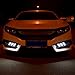 Allinoneparts LED Daytime Running Light Driving Lamps Replacement for 2016-2018 Honda Civic 10th Gen Sedan (Fog Lights not Included)