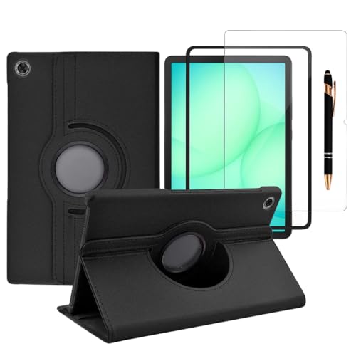 Capa Case Para Tablet Compátivel Samsung Galaxy Tab A11 + Plus Giratória 360° + Caneta Touch + Película Paperlike Premium