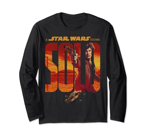 Star Wars Han Solo t-shirt manches longues parfait pour vos soirées cinéma et moments geek