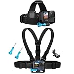 MiPremium-Chest-Harness-Chesty-Mount-Head-Strap-for-GoPro-Hero-13-12-11-10-9-8-Max-Go-Pro-Hero-7-6-5-3-4-Session-Black-Silver-Fusion-DJI-Osmo-AKASO-Accessories-Kit-for-Action-Cameras