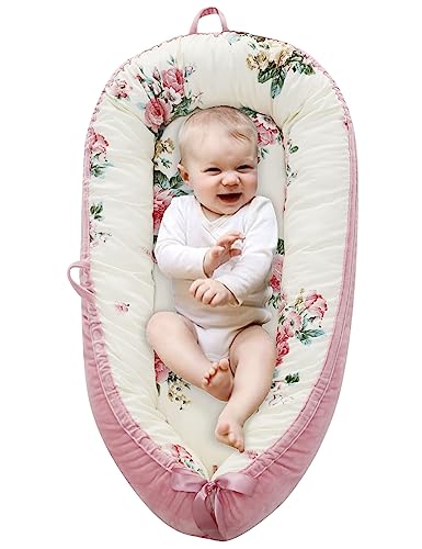 Image of Baby Lounger Nest Sleeper Cover Cosleeping Bed Cotton Breathable Baby Sleeping Bed Newborn Adjustable Portable Crib Baby Registry Search Baby Essential