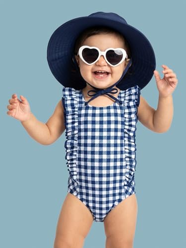 Image of RuffleButts Baby /Toddler Girls Ruffle Strap One Piece Swimsuit w /UPF 50+ Sun Protection