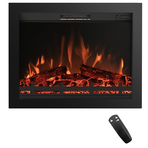 RODALFLAME 34 Inch Electric Fireplace Insert
