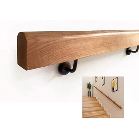 Stair banister handrail Handrails Natural Wooden Stair Rail Cover