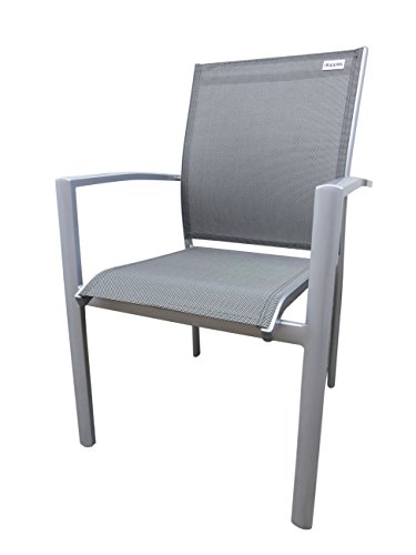 Preisvergleich Produktbild Doppler 6 x Luxus Stapelsessel Detroit Plus Silber