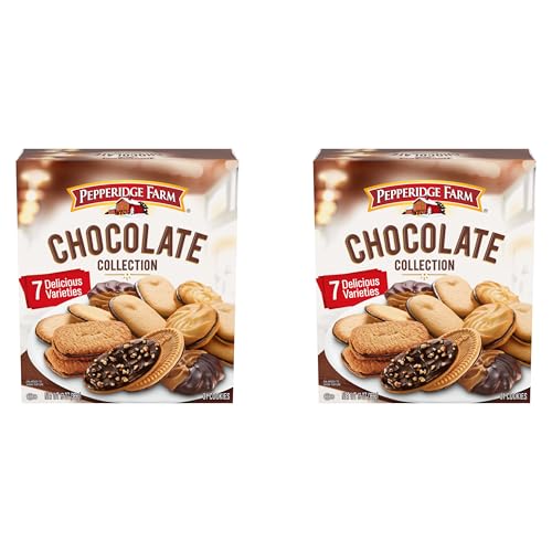 Pepperidge Farm Chocolate Collection, 7 Cookie Varieties, 13-oz Box (Pack of 2)