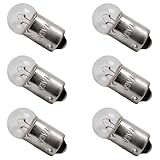 ZTTM 6V 3W 6 Volt 3 Watt Speedo Speedometer Light Bulb For Honda CT CA MR MT series (6 pieces) Bulb model：BA9s Miniature Bayonet