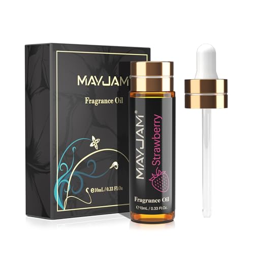 MAYJAM Aceite Perfumado de Fresas 10ML, Aceite con Fragancia Para Difusores de Aceites Esenciales, Aromaterapia, Hogar