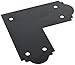 Simpson Strong Tie Simpson Outdoor Accents APL6 x 6-inch ZMAX Galvanized Steel Black Powder-Coat Flat L Strap (1-Pack), 6" x 6"