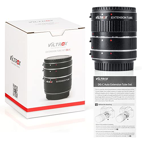 Viltrox Auto Focus Macro Lens Automatic Extension Tube Set For Canon Ef/Ef-S 5D 6D 7D 60D 70D 80D 77D 750D 800D 760D 1300D Dslr Camera #TOP6