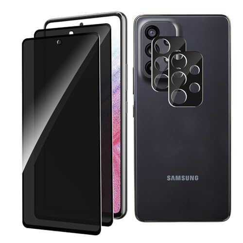 Verre trempé Samsung Galaxy A53 4G noir anti-rayures et espion
