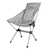 Tentock アウトドア チェア 折りたたみ 折り畳み椅子 軽量 耐荷重150kg 折畳椅子 コンパクト キャンプ 椅子 お釣り 登山 携帯便利 収納袋付 (グレー)