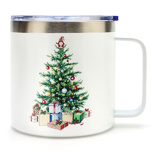 Cute Christmas Tree Mug Gift for Women Men Present...