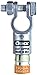 Quick Cable 5002-2001P Straight Clamp Compression Connectors, Positive Polarity, 2 and 1 Gauge, Tin Plated Copper Alloy, Compression Nuts Color-Coded, 1" Width, 2.34" Length