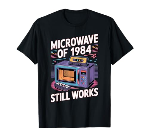 1980s Microwave Retro Kitchen Humor Vintage Appliance T-Shirt