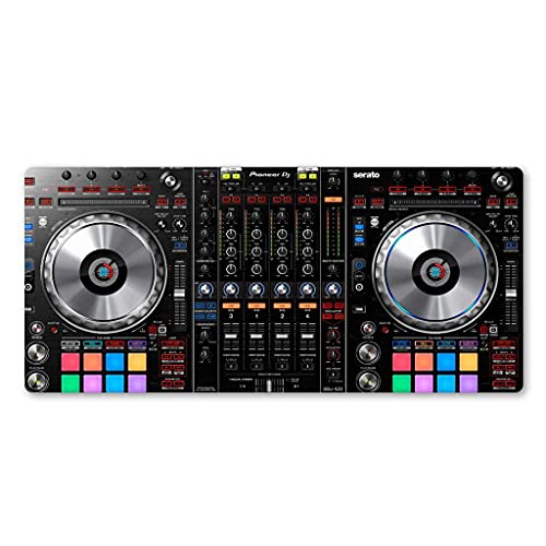 Tapis de souris gaming XXL au design console de musique pour setup créatif