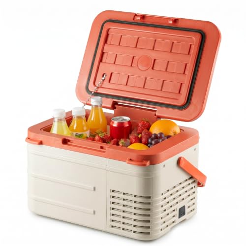 DOGHLY 12V Car Refrigerator, 11QT(10L) Portable Electric Cooler, -4℉-68℉