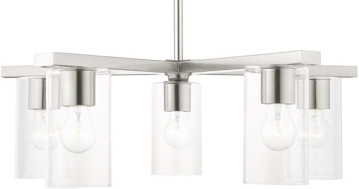 Livex Lighting Light Brushed Nickel Chandelier
