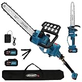 Jovant 12 Inch Electric Pole Saws for Tree Trimming, 2-in-1...