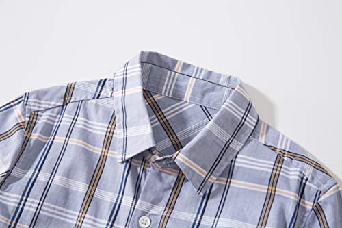 Image of Tronjori Boys' Short Sleeve Button Down Woven Shirt