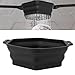Silicone Ice Bath Tub Bucket, Black Portable Cold Water Therapeutic Bathtub Ice Bath Tub Bucket Rapid Cooling Kit