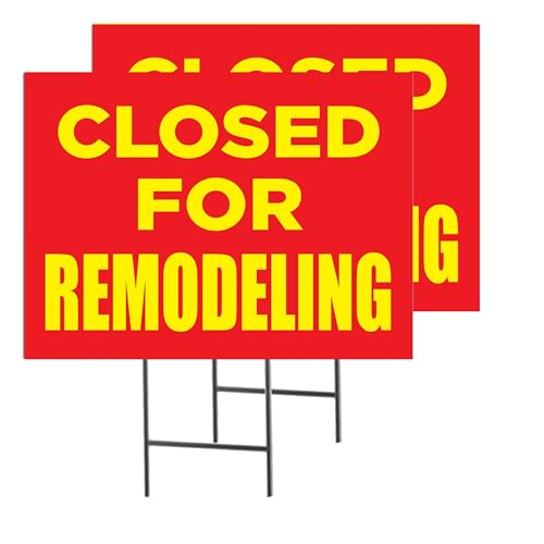 Closed For Remodeling Sign