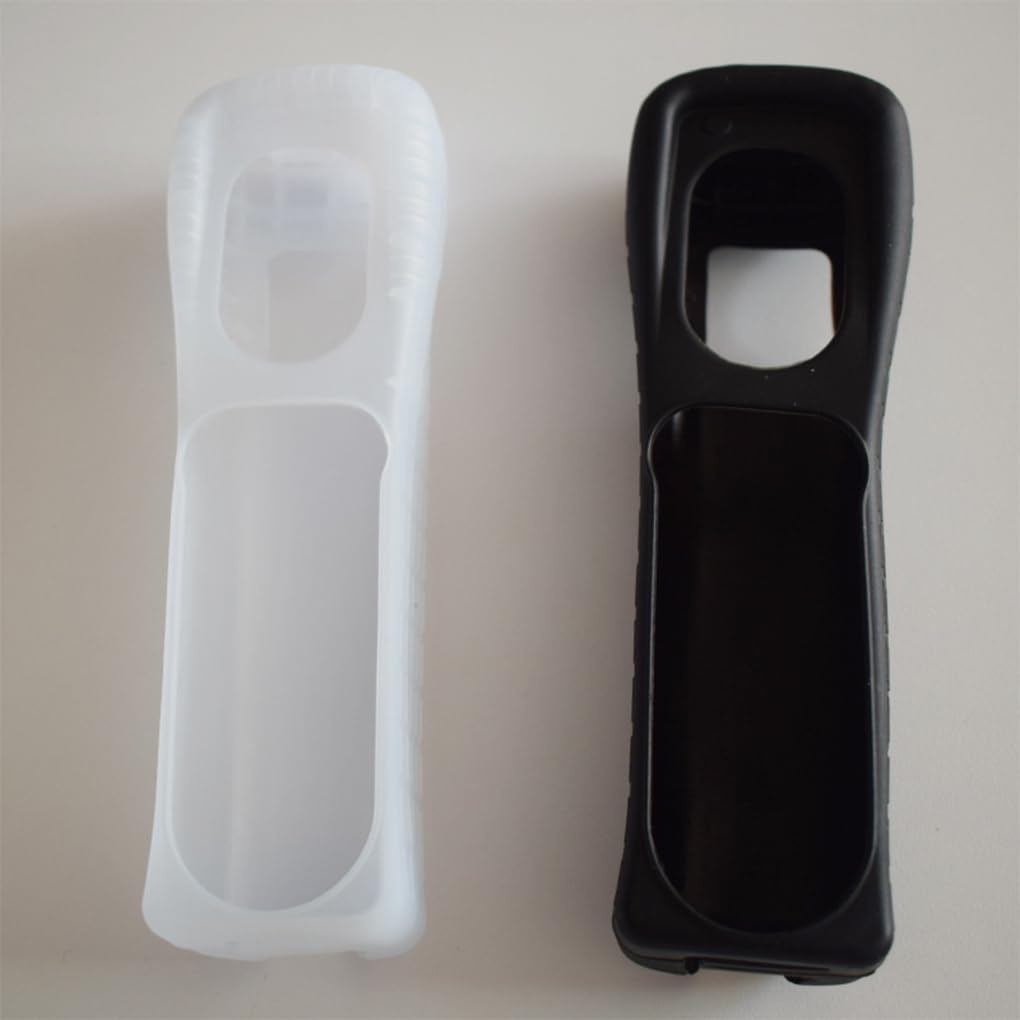 Comodo Gamepad Wireless per Materiali compatibili con Telecomando Copertura in Silicone Wii Controller remoto in Gel di silice per Wii Feel Good, Bianco