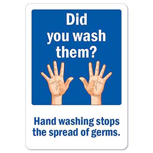 SignMission Coronavirus (COVID-19) - Did You Wash Them | Vinyl Decal | Protect Your Business, Municipality, Home & Colleagues | Made in the USA, 18" X 12" Decal (OS-NS-D-1218-25571)