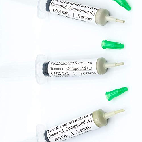 TechDiamondTools 3 Pack Diamond Lapping Paste Kit