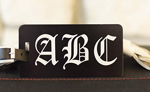 Personalized Aluminum Luggage Tags with Art Options3