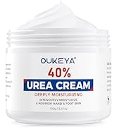 OUKEYA Urea Cream,NEW FORMULA Urea Cream 40 percent for Feet Maximum Strength,Dry Cracked Treatme...
