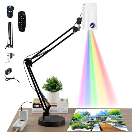 Planche à dessin étanche avec lampe de projection intelligente blanche de 0.6m - 2