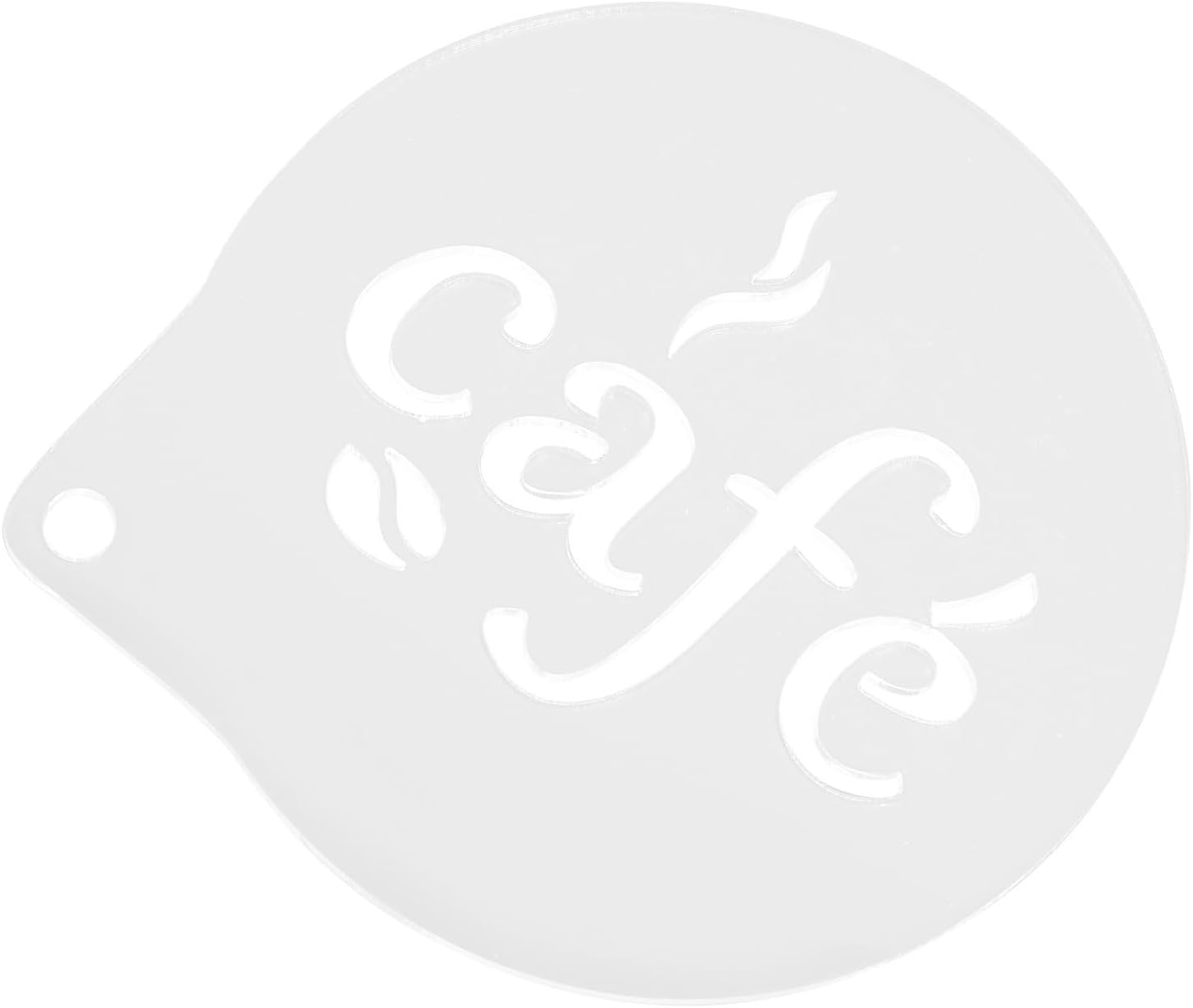 Zerodeko Reusable Acrylic Coffee Decorating Stencil for Latte and Cappuccino Easy to Clean Template Mold for Coffee Decoration Beautiful and Lovely Design
