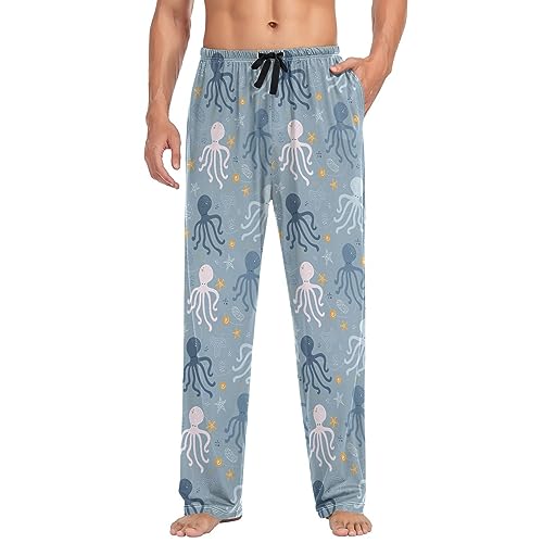 vvfelixl Mens Pajama Pants Poker Skull Men's Pajama Bottoms Sleep Lounge Pj Pants for Men With Pockets S2