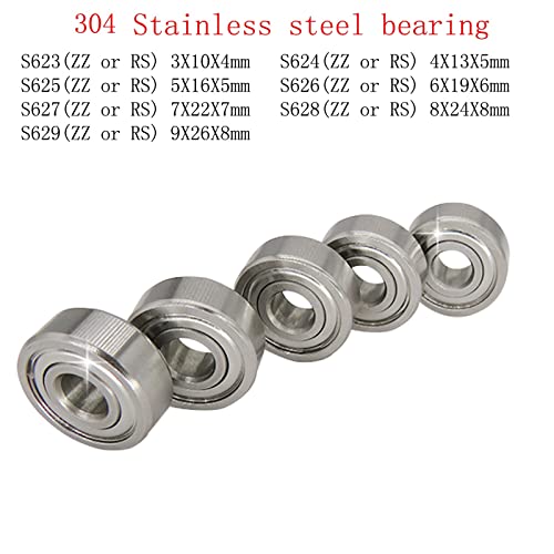 Rodamientos de bolas S629 en acero inoxidable 304C para eliminar ruidos y vibración 2
