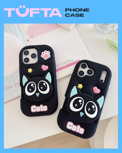 Coque chat mignon iPhone 13 Pro pour fille avec anneau support de table - 2